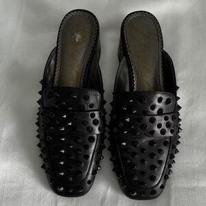 Sam Edelman Black Studded Loafers